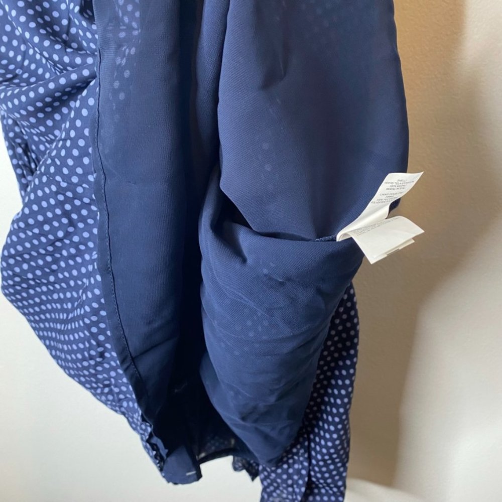 NWT LUCKY BRAND Blue Minnie Polka Dot Mini Sundress Women's small NWT 7WD9709 - Picture 9 of 10